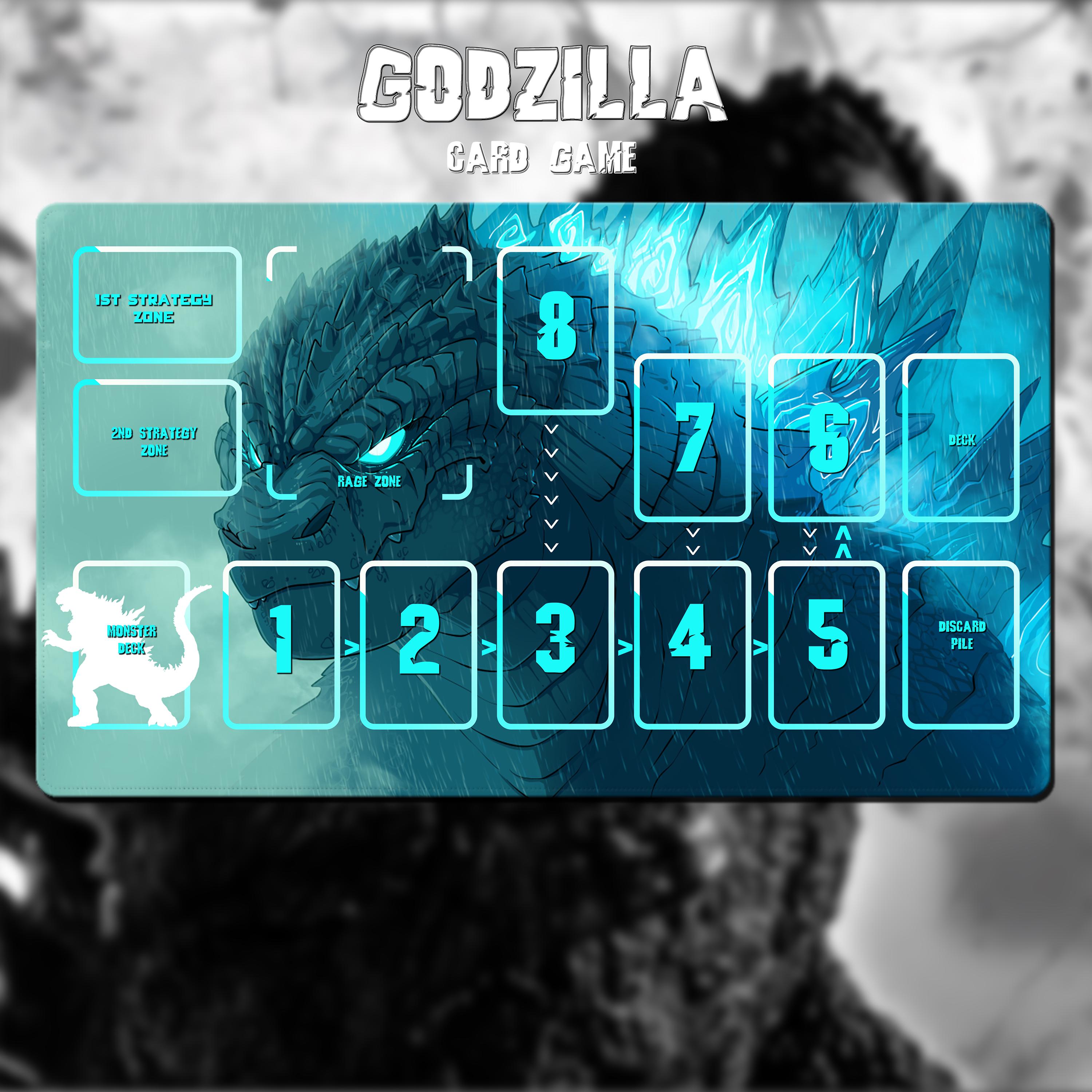 ゴジラ TCG プレイマット - ゴジラ カードゲーム - 怪獣 - 24インチ x