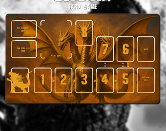 プレイマット キングギドラ ミームバージョン - ゴジラ カードゲーム