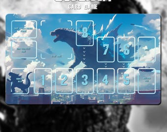 怪獣プレイマット - ゴジラ カードゲーム - 24インチ x 14インチ (600