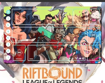 Spielmatte RIFTBOUND – League of Legends – 600 x 350 mm (24 x 14 Zoll) – Sammelkartenspiel