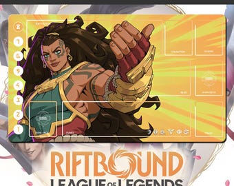 Spielmatte RIFTBOUND – League of Legends – 600 x 350 mm (24 x 14 Zoll) – Sammelkartenspiel