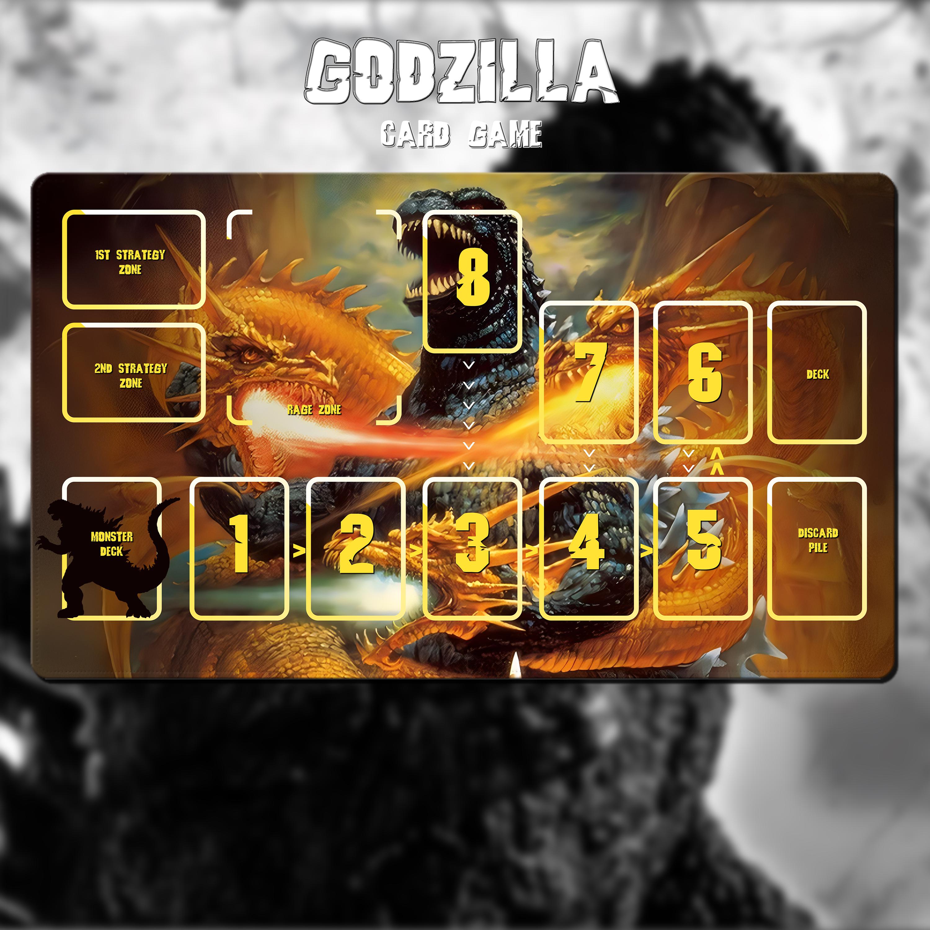 Godzilla TCG Playmat - Godzilla Vs King Ghidorah - Godzilla Card