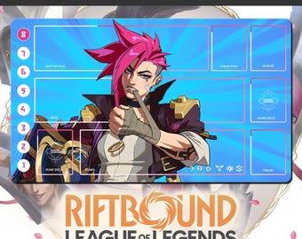 Spielmatte RIFTBOUND – League of Legends – Vi – 600 x 350 mm (24 x 14 Zoll) – Sammelkartenspiel