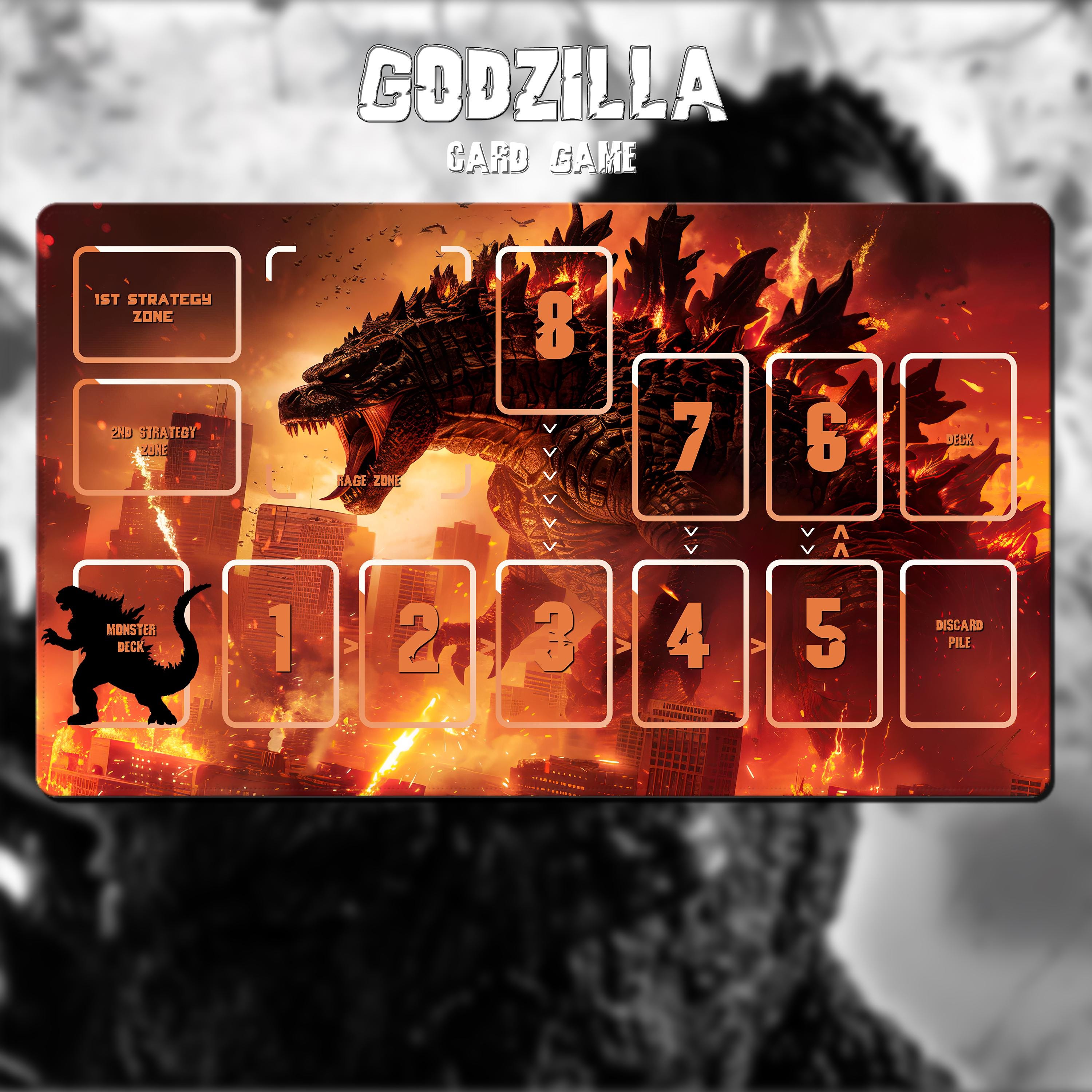 ゴジラ TCG プレイマット - ゴジラ カードゲーム - 怪獣 - 24インチ x
