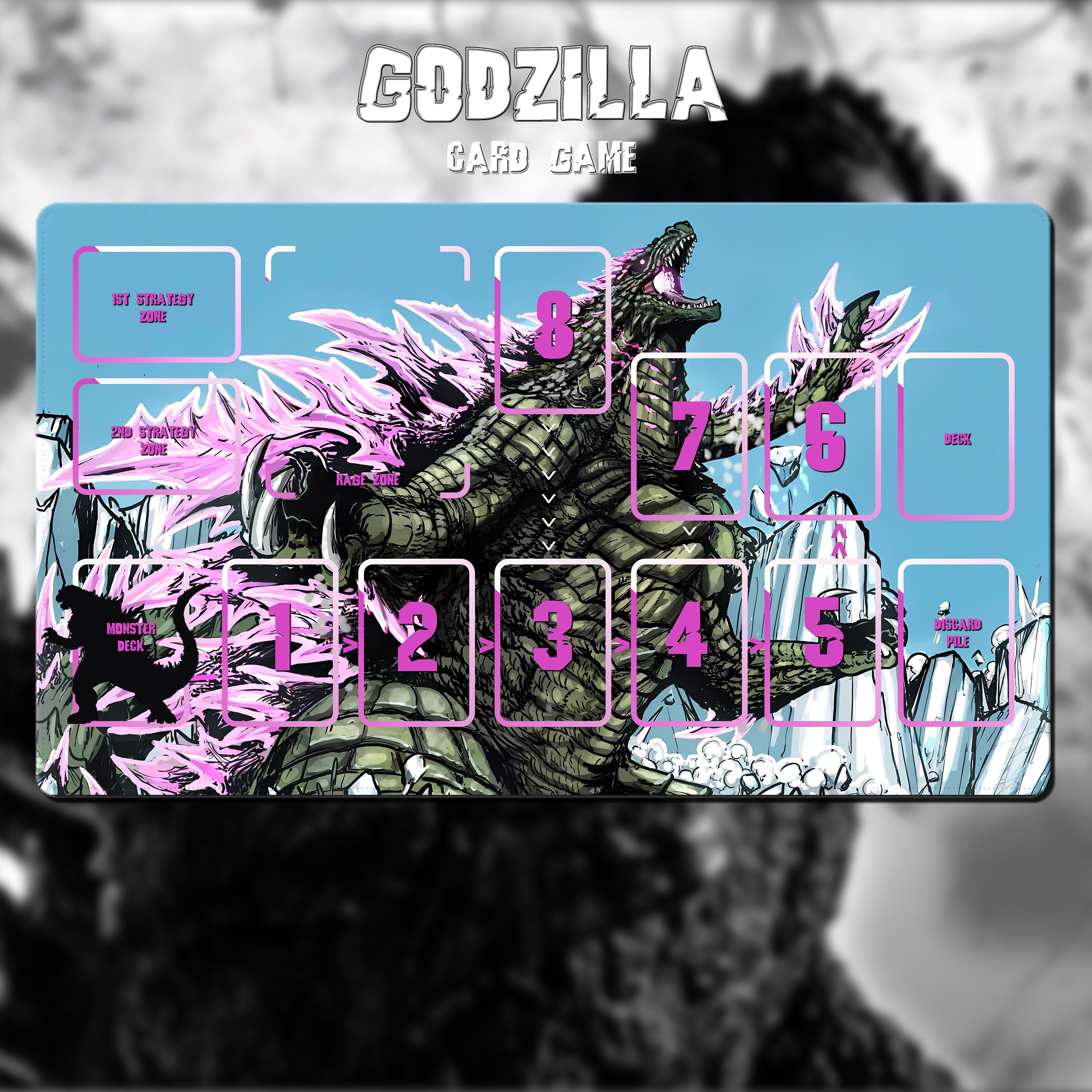 ゴジラ TCG プレイマット - ゴジラ カードゲーム - 24インチ x 14