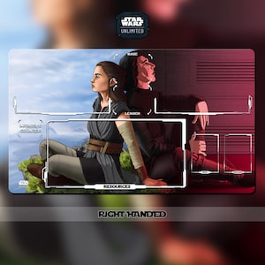 Tapete de juego Star Wars: Unlimited TCG - Kylo y Rey - 24"x 14" (600 x 350 mm) - TCG