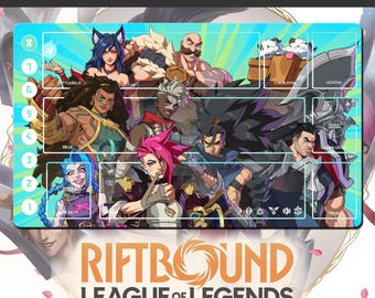 Spielmatte RIFTBOUND – League of Legends – 600 x 350 mm (24 x 14 Zoll) – Sammelkartenspiel