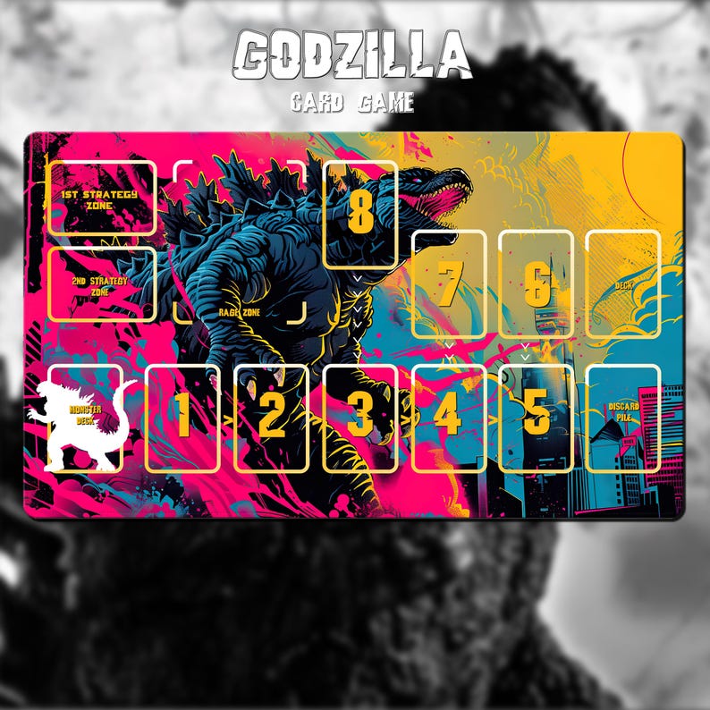 Godzilla TCG Playmat - Godzilla Card Game - Kaiju - 24