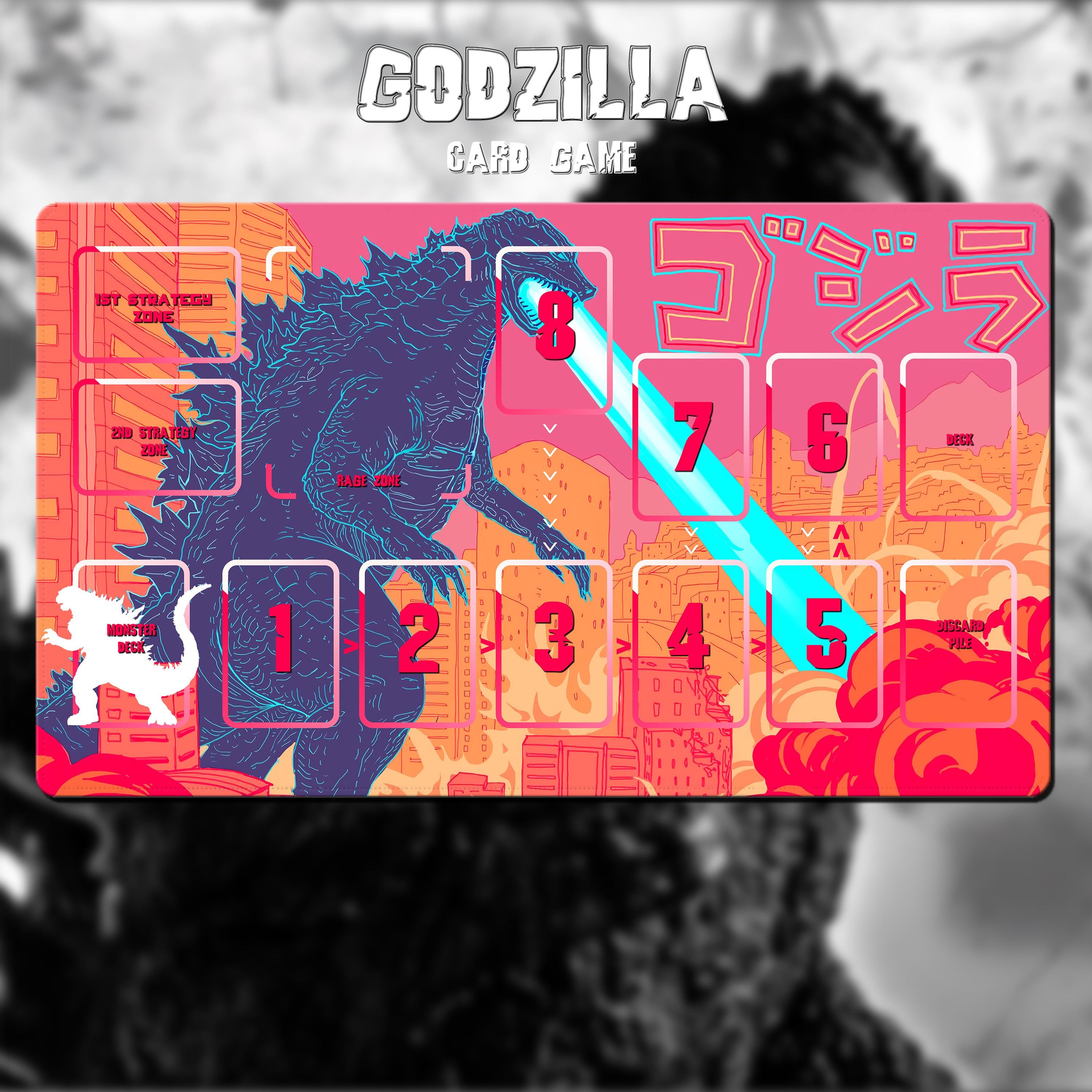 ゴジラ TCG プレイマット - ゴジラ カードゲーム - 怪獣 - 24インチ x