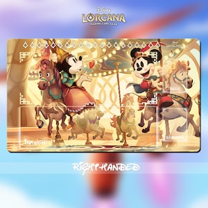 Tapete de brincar Lorcana TCG - Minnie e Mickey Mouse - 600 x 350 mm (24" x 14")