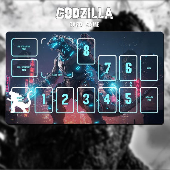 Godzilla TCG Playmat - Mechagodzilla - Godzilla Card Game - Kaiju