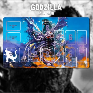 Godzilla TCG Playmat - Godzilla vs Megaguirus - Godzilla Card Game - Kaiju - 24" x 14" (600 x 350 mm)