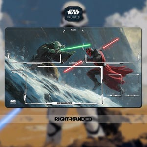 Tapete de juego Star Wars: Unlimited TCG - Yoda - Darth Maul - 600 x 350 mm (24" x 14") - TCG