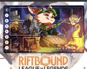 RIFTBOUND-Spielmatte – League of Legends – Teemo – 600 x 350 mm – Sammelkartenspiel