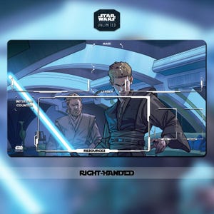 Tapete de juego Star Wars: Unlimited TCG - Obi-Wan Kenobi y Anakin - 24"x 14" (600 x 350 mm) - TCG