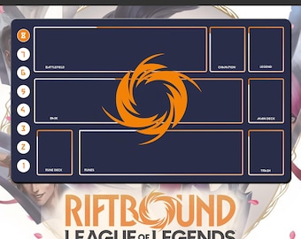 Spielmatte RIFTBOUND – League of Legends – 600 x 350 mm (24 x 14 Zoll) – Sammelkartenspiel
