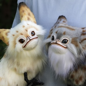 Loth Cat White and Grey Starwars Animal Art Doll