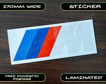 BMW Motorsport M Style Sticker Decal Car Bumper M3 M4 M5 Competizione Turbo LAMINATED