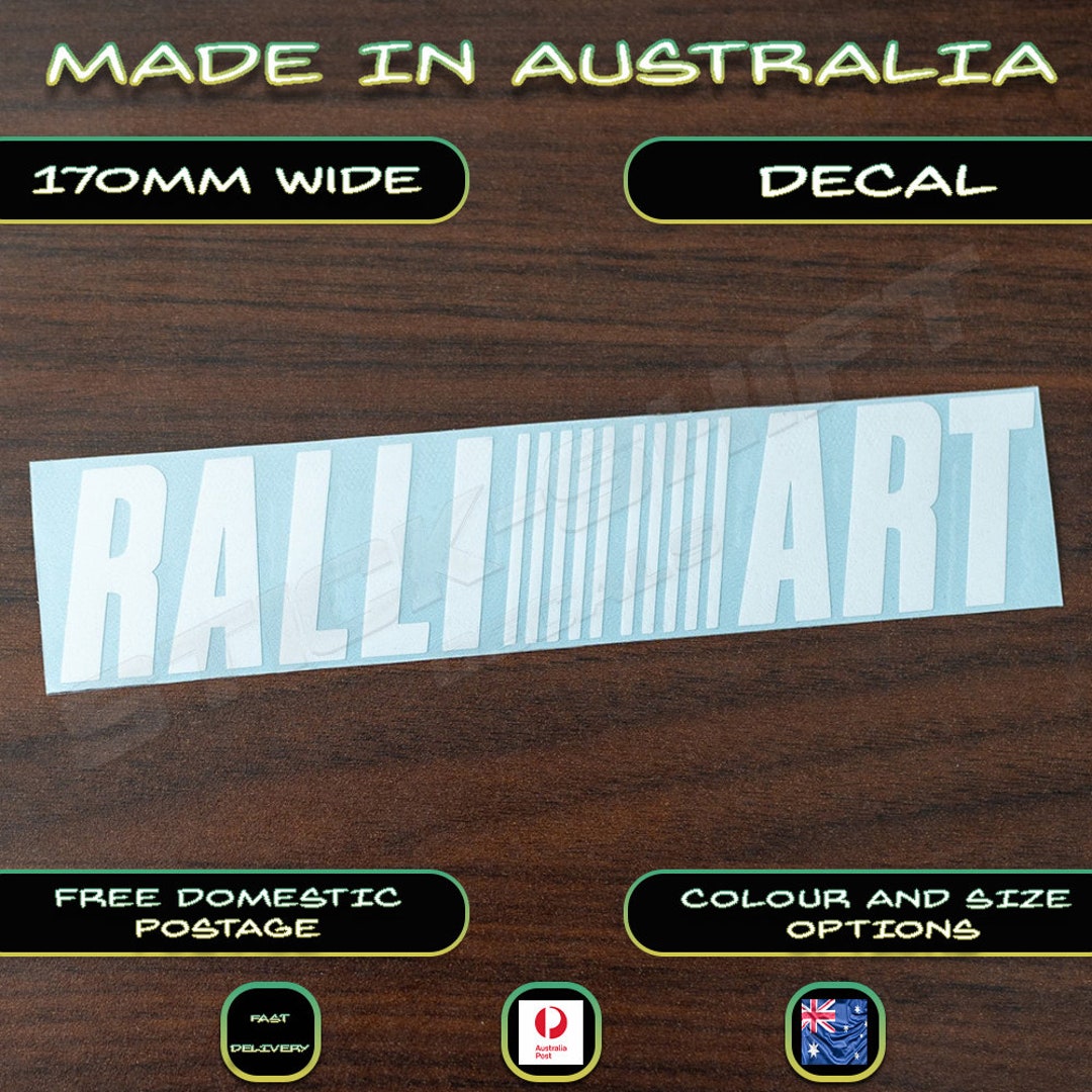 Ralliart Mitsubishi Style Sticker Car Bumper Decal Evo Lancer 4G63 ...