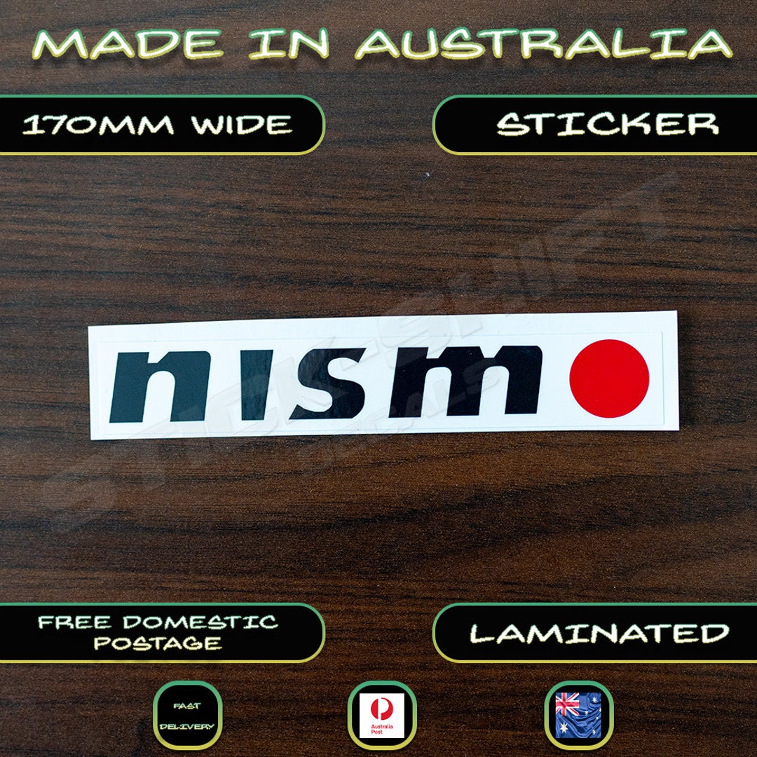 thumbnail image 2 of Old Logo Nismo Style Retro Vinyl Decal Sticker - Nissan GTR R32, Skaife Richards Bathurst Tribute 2 of 6