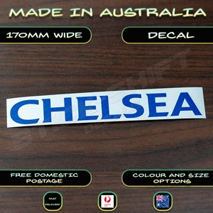 Chelsea Premier League style Sticker Car Bumper Decal Football Soccer