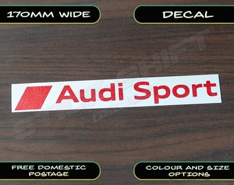 Audi Sport style Sticker Car Bumper Decal RS3 RS4 RS5 RS6 RS7 Turbo V8