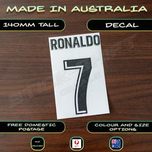 Cristiano Ronaldo Real Madrid La Liga style Sticker Car Bumper Decal Football Soccer