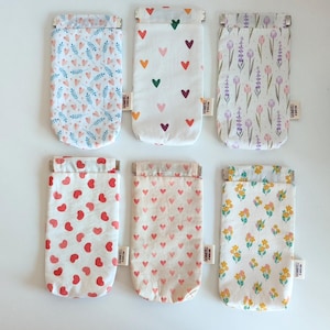 Handmade Cotton Floral Glasses Case - Soft Eyeglass Pouch