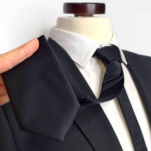 SILK Black Tie , Wedding Solid Black Silk Necktie , Groomsmen Ties , wedding gifts, Bow Tie , Suspenders , Pocket square , Kids tie