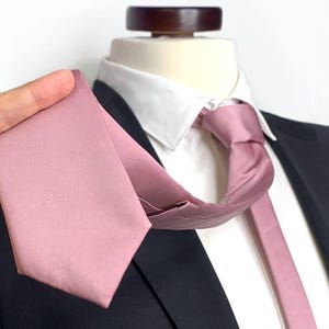 SILK QUARTZ Tie , Dusty Rose Wedding Mauve Silk Necktie , Groomsmen Ties , wedding gifts, Bow Tie ,Suspenders , Pocket square ,Kids tie