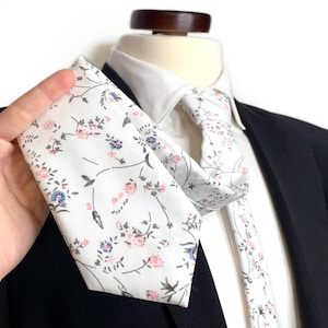 RUST Floral Necktie , Dusty Blue and Ballet floral Tie, Wedding Necktie ,Bow Tie , Suspenders , Pocket square , Kids tie and bow tie