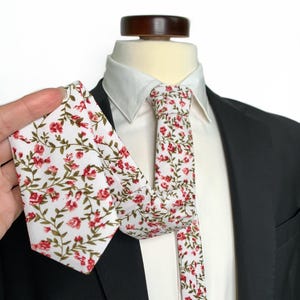 Corbata rústica con flores, corbata floral rosa polvoriento y verde, corbata de boda color óxido, pajarita, tirantes, pañuelo de bolsillo, corbata y pajarita para niños