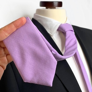 IRIS linnen stropdas, stropdas lila bruiloft, stropdassen lavendel bruidsjonkers, vlinderdas, bretels, pochet, kinderstropdas en vlinderstrik