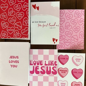 San Valentín Bíblico (Juego de 6 Tarjetas)