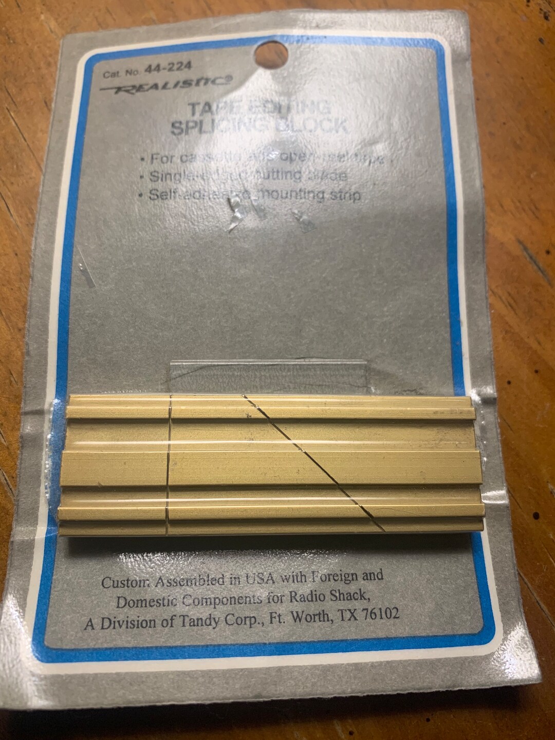 Tape Editing Splicing Block for Music Cassette or Open Reel in Package ...