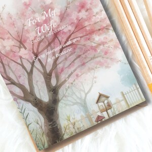 Tarjeta de aniversario para esposa, saludo sincero, nota de amor sentimental, papelería para ocasiones especiales