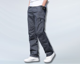 Pantalon cargo beige | Pantalon cargo ample | Pantalon technique | Pantalon streetwear