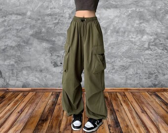 Wide Cargo Pants | Baggy Cargo Pants | Techwear Pants | Streetwear Pants