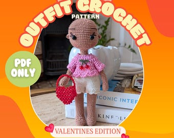 Millie Outfit Crochet Pattern | Little Looms | Modular Crochet Doll