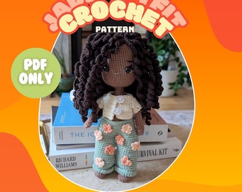 Jade Outfit Crochet Pattern | Little Looms | Crochet Modular Dolls