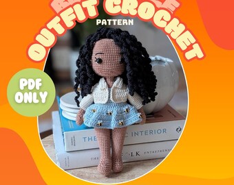 Bluebelle Outfit Crochet Pattern | Little Looms | Modular Crochet Doll