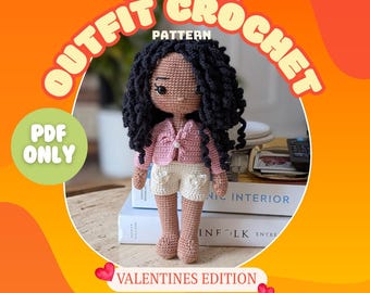 Chloe Outfit Crochet Pattern | Little Looms | Modular Crochet Doll