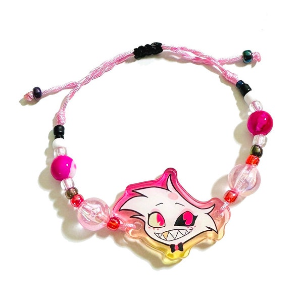 Angel Dust handmade bracelets - Hazbin hotel character bracelet