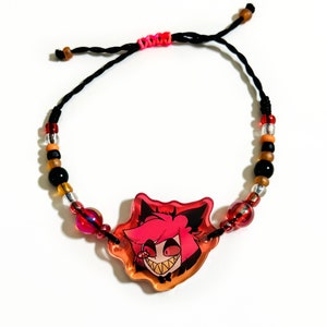 PREORDER- Alastor handmade bracelets - Hazbin hotel character bracelet