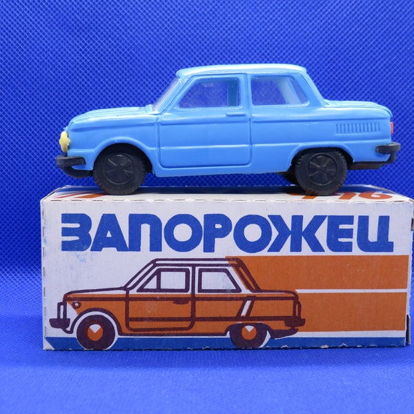 Vintage ZAZ 966 Zaporozhets Toy Car, 1990s Ukrainian Collectible
