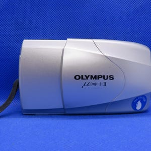 Vintage retro Olympus mju ii stylus epic top camera 35mm point shoot camera compact analog camera Christmas gift gift for she him y2k camera