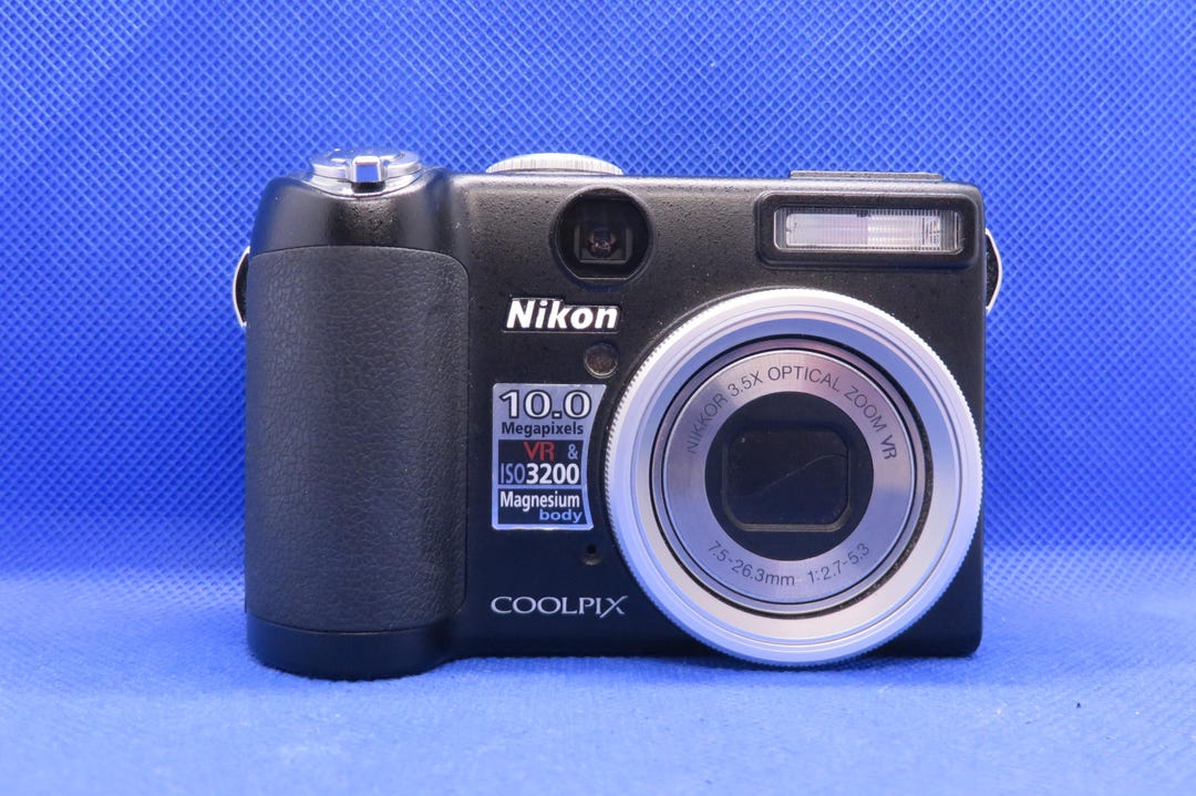 Buy Vintage Y2K Nikon Coolpix P5000 MP Digital Black Rare