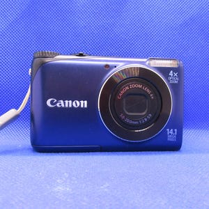 Vintage Canon Power shot A2200 14.1MP digital blue color top camera point shoot retro Y2K camera compact analog Christmas gift y2k 2000s