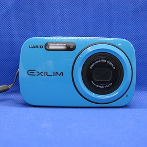 Vintage Casio Exilim EX-N1 16.1 MP digital top camera blue color point shoot camera digital compact y2k 2000s tested working