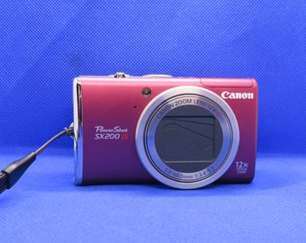 Vintage Retro Canon Powershot SX200 IS 12.1 MP Digital Top